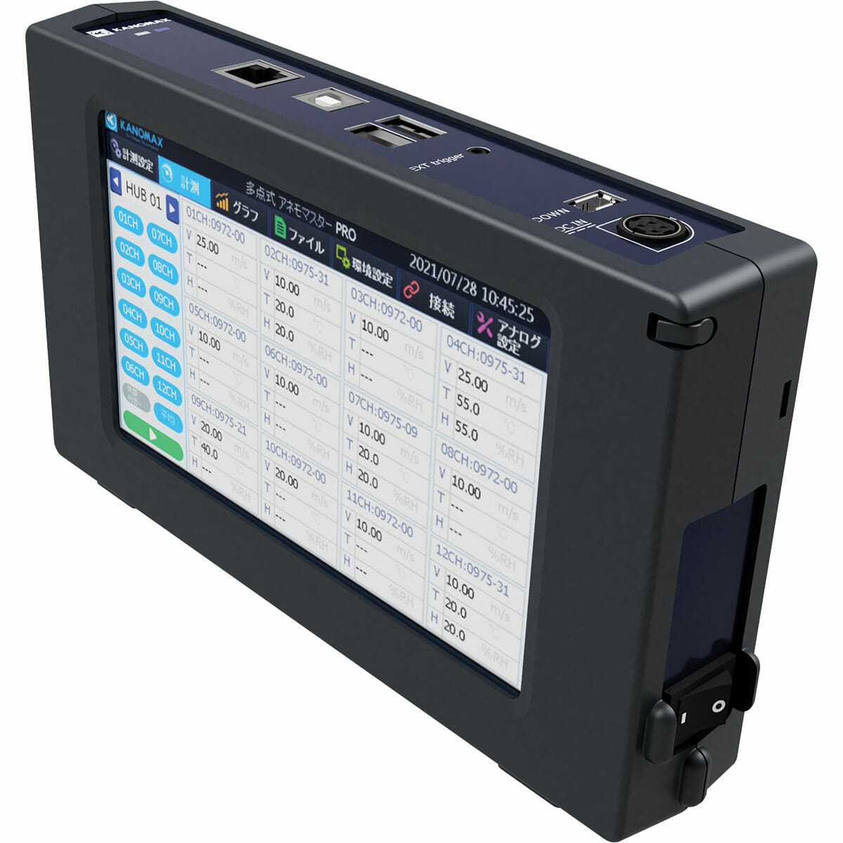 Kanomax Multi-Channel Anemometer - Model 1590 Front