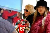 Taylor Swift, Andrew Swift and Donna Kelce