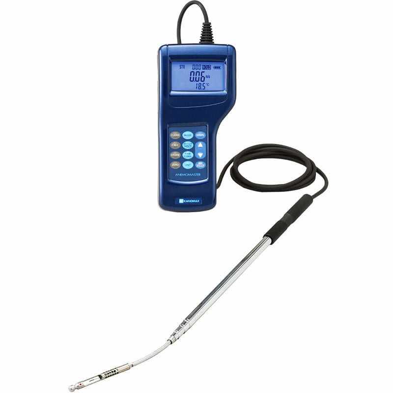 Anemomaster-6036-Probe-Out-Sq Kanomax Anemomaster Professional Anemometer - Model 6036 - Articulating Probe