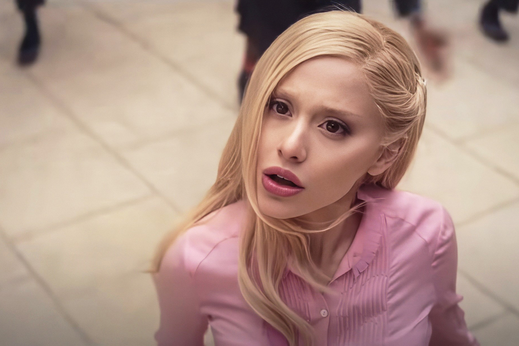 Ariana Grande acting in "Wicked"